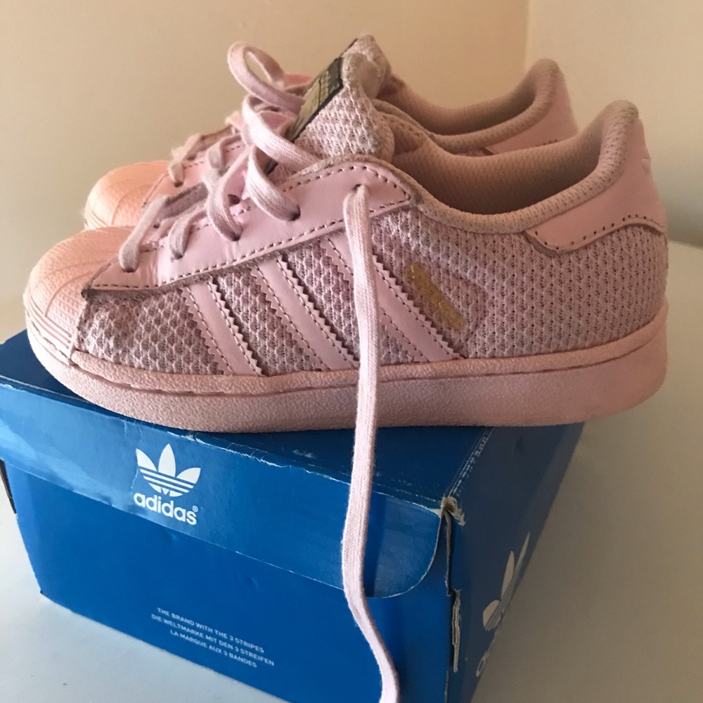 Adidas Superstar C. Baby Pink. s76616 size 11k. Kids.